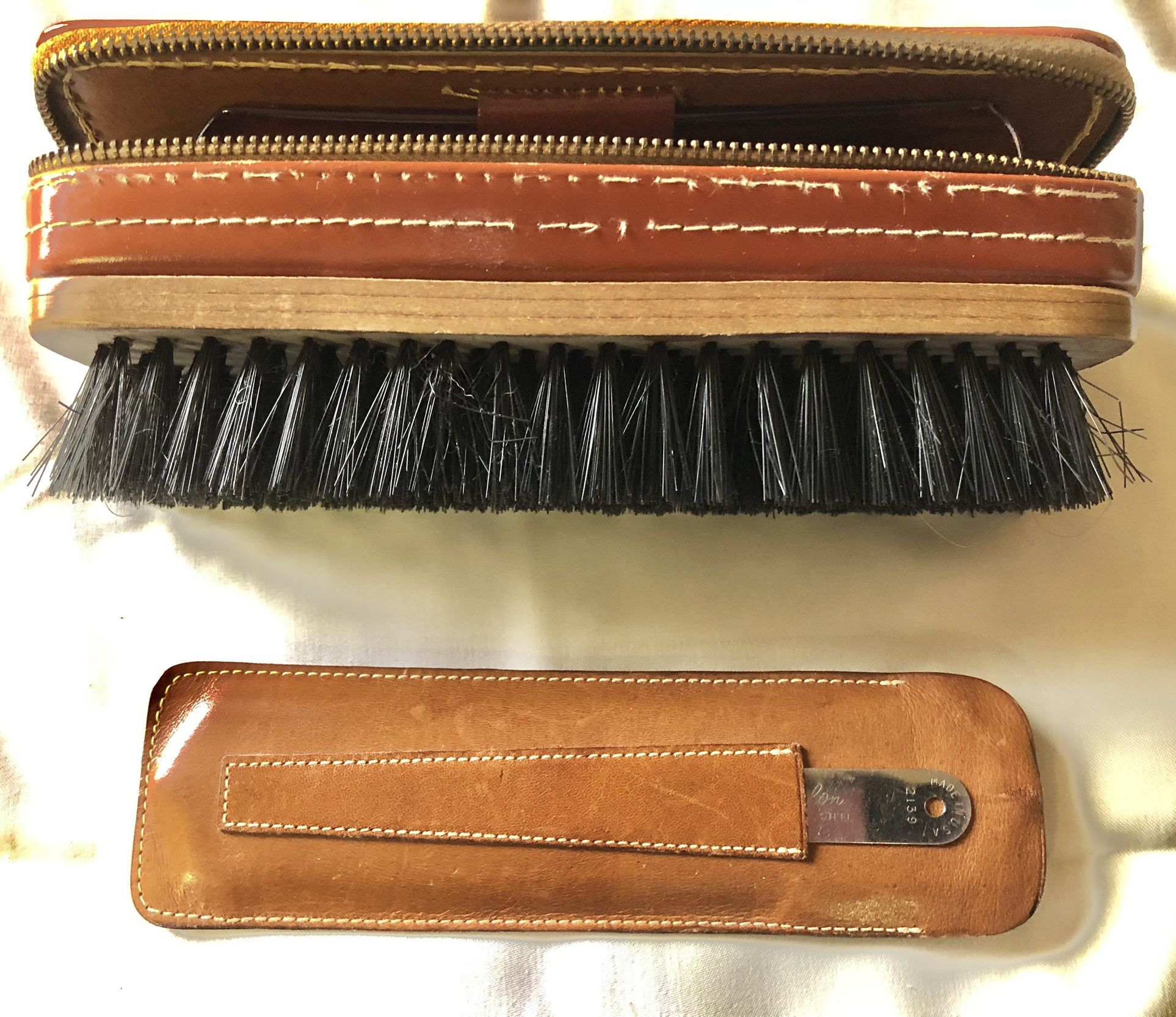 Leather Brunch & Comb Combination