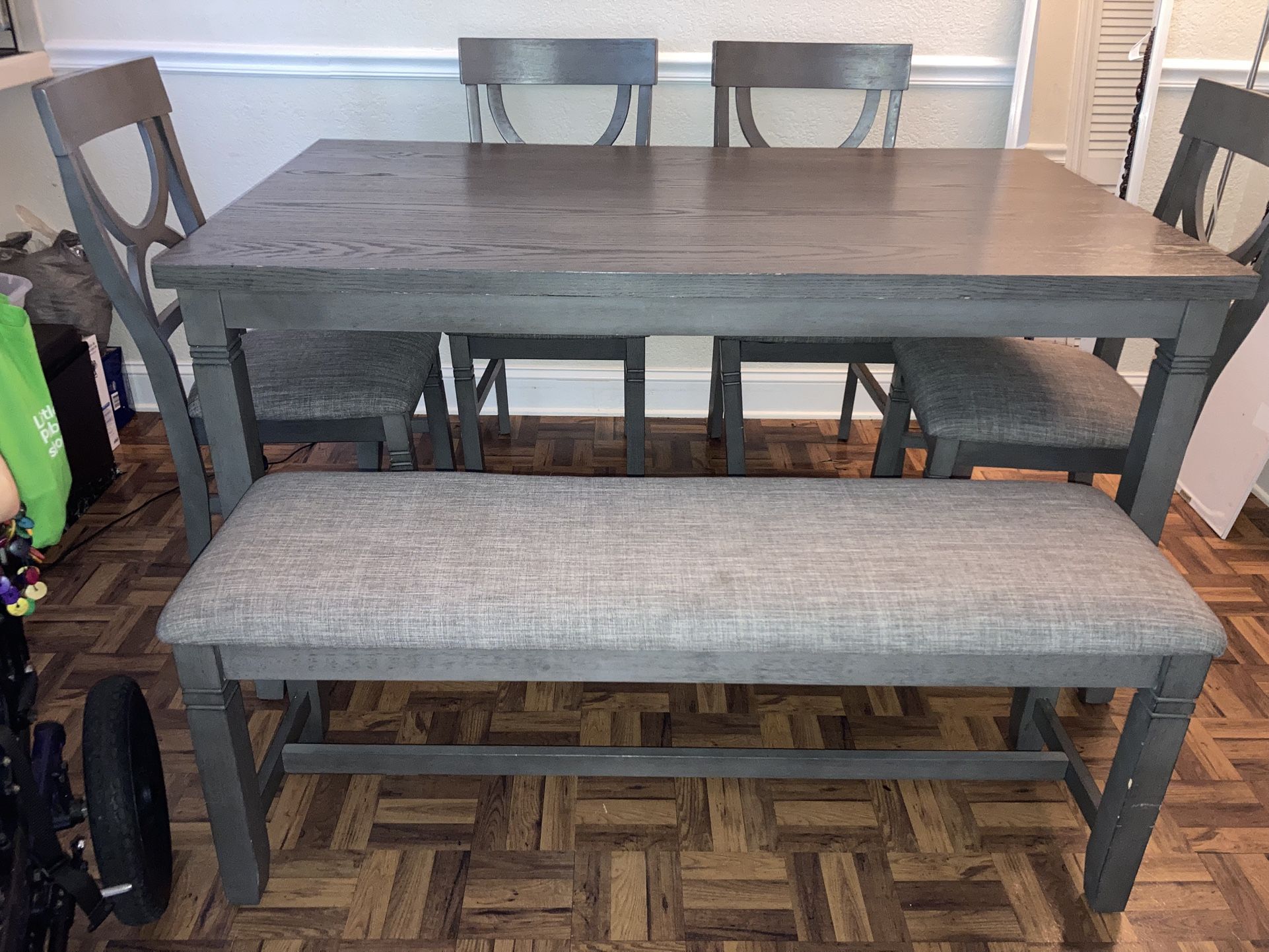 Dinner Table With Bench/ 7 People