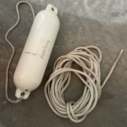 50’ Anchor Line And Boat Fender 