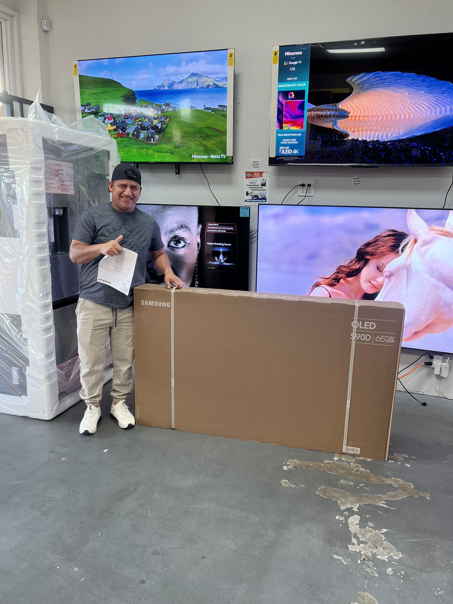 QN65S90D - 65β SAMSUNG QD OLED S90D 4K HDR SMART TV