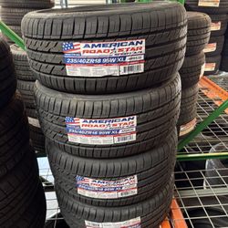 235/40/18 (4 New Tires ) Installed and balanced