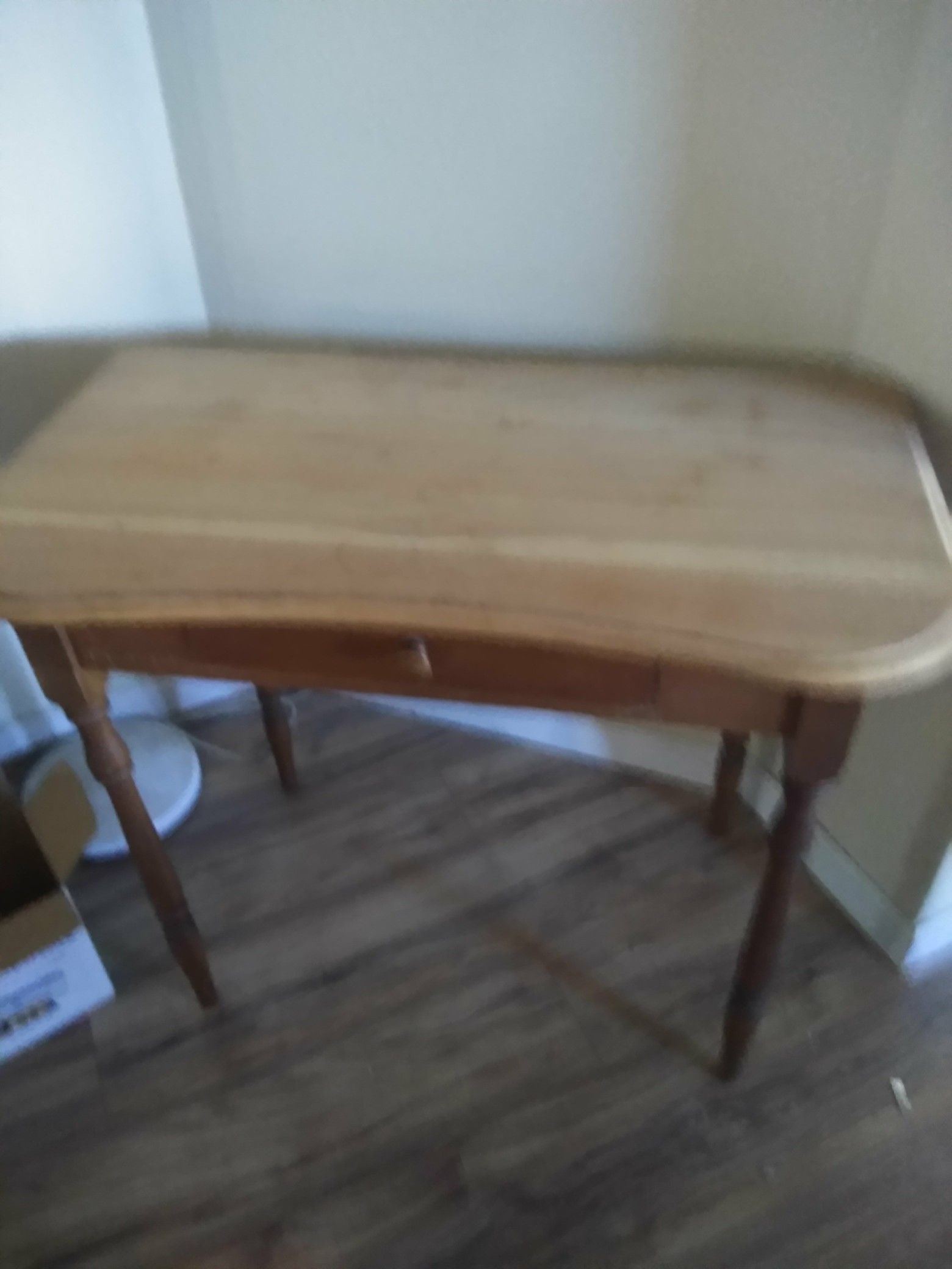 Antique table / desk with a drawer to store your stuff,