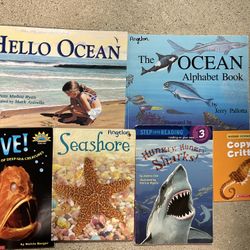 Ocean themed children's books lot of 6