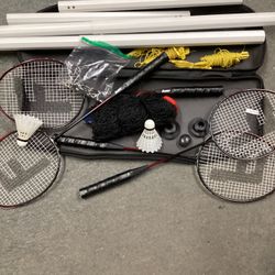 Badminton Set Includes Racquets And Accessories