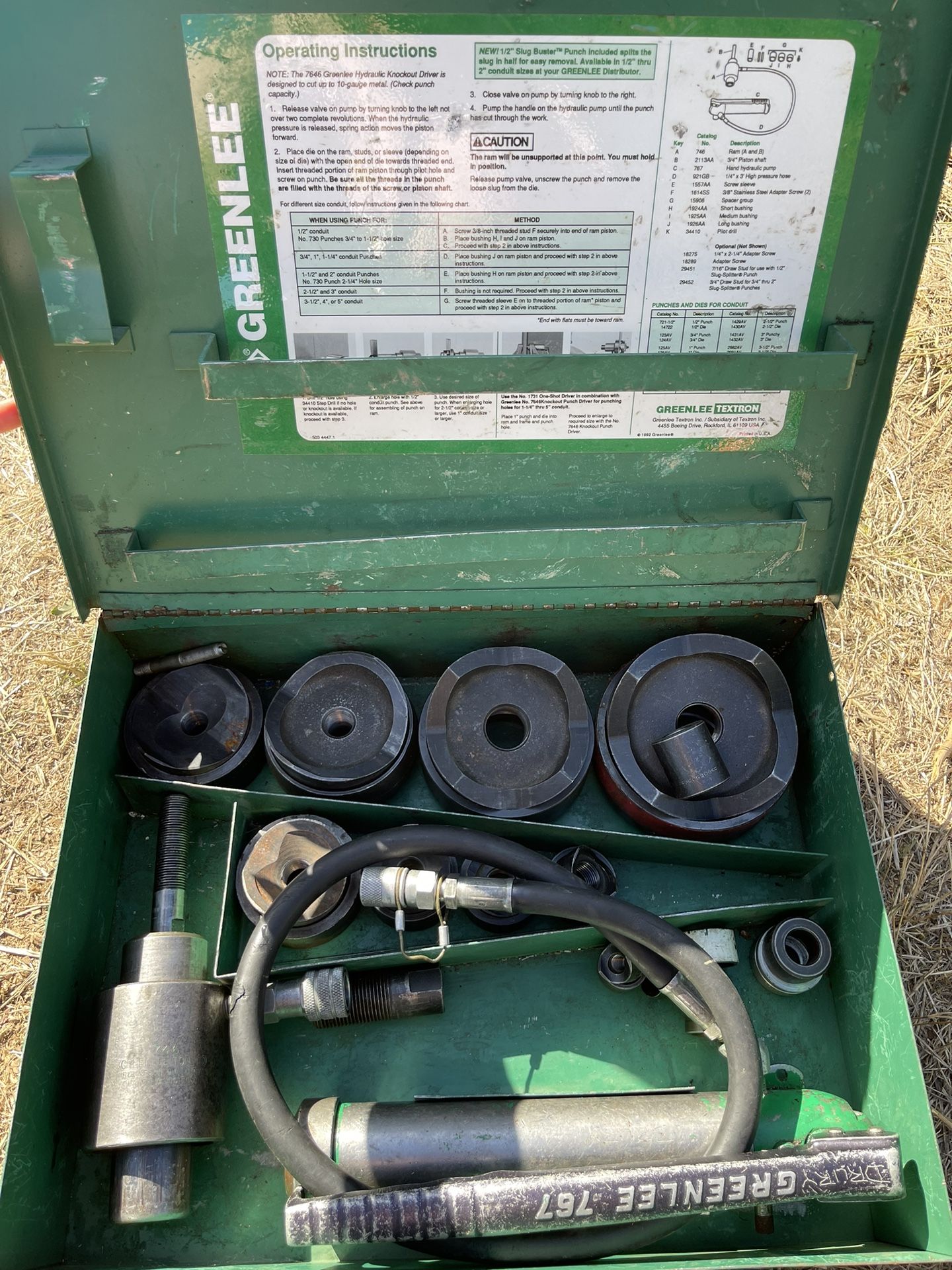 Greenlee 7310 Knockout Punch Driver Set