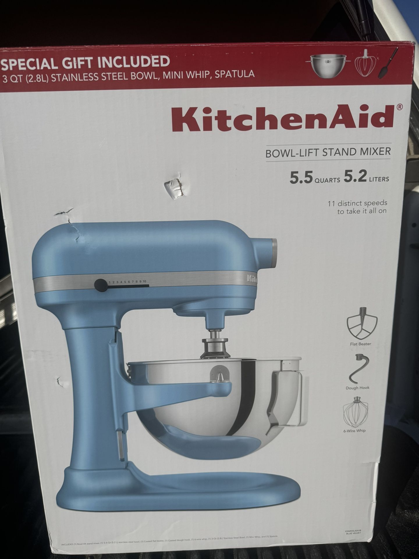 Kitchen Aid Mixer 5.5 Quart Bowl - Lift Stand Mixer