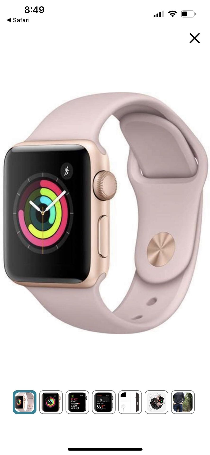 Smartwatch Rose Gold 38mm Series Apple Watch Series Rose Gold 38mm