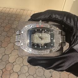 Oval Skeleton Watch – Iced Out CZ | Luxury Design