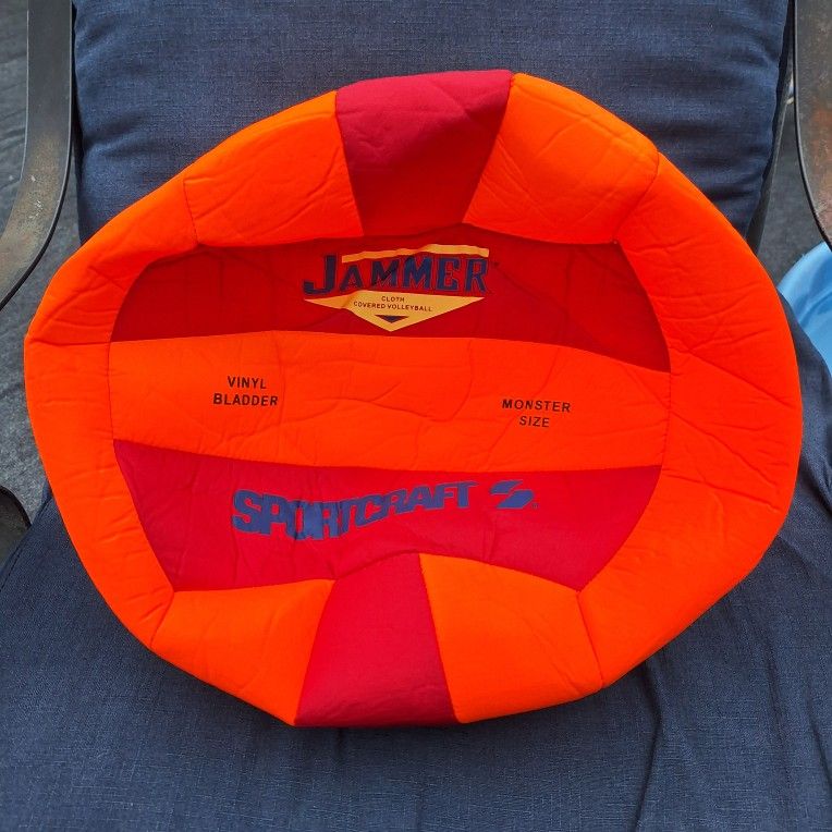 Vintage SportCraft Jammer 40" Monster Size Water Volleyball Cloth Covered