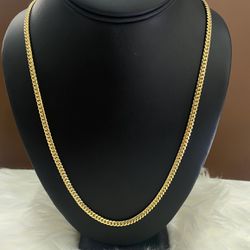 Solid Yellow Gold Cuban Link