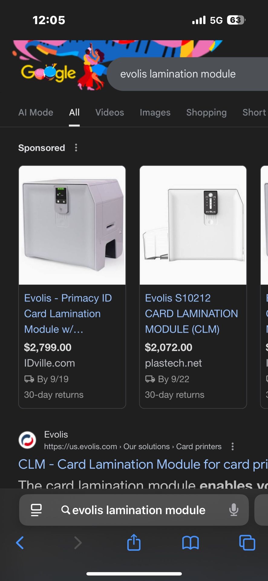 evolis lamination module