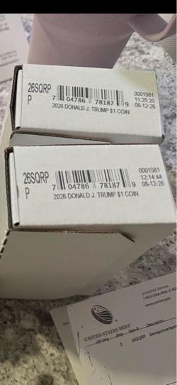Semiquincentennial President Trump $1 Coin Roll (25) 2026 - Sealed, IN HAND NOW!