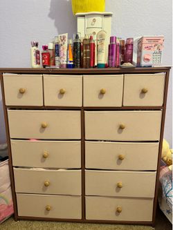12-Drawer Fabric Storage Dresser