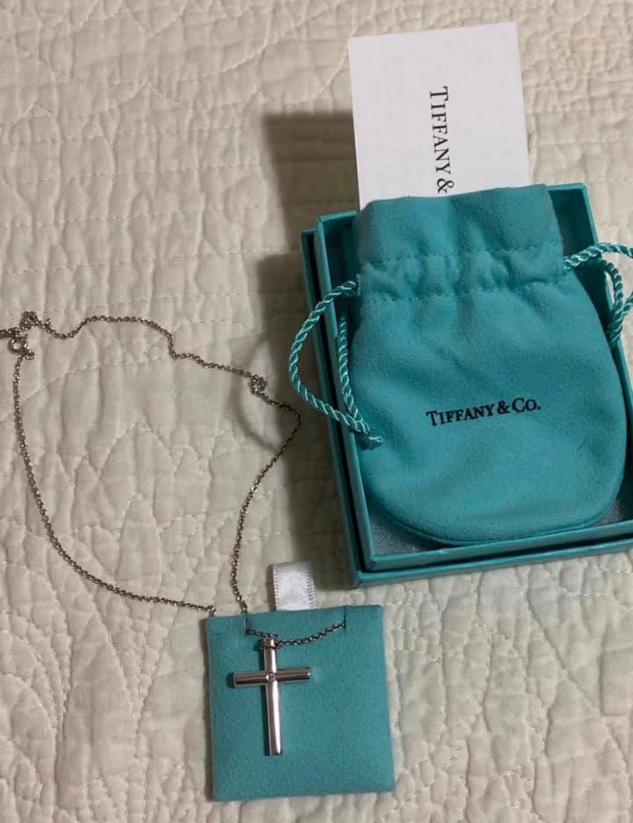Tiffany cross necklace