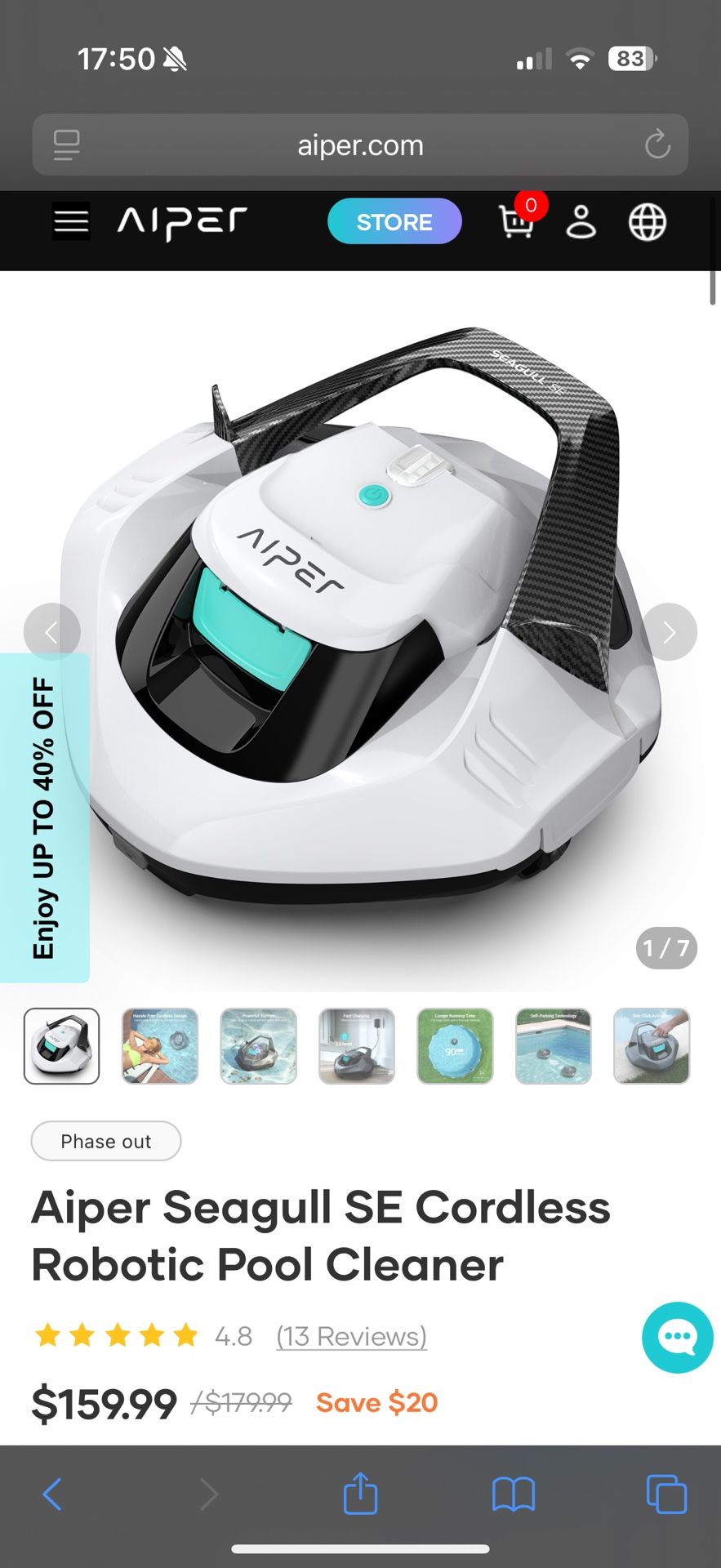 Pool robot cleaner