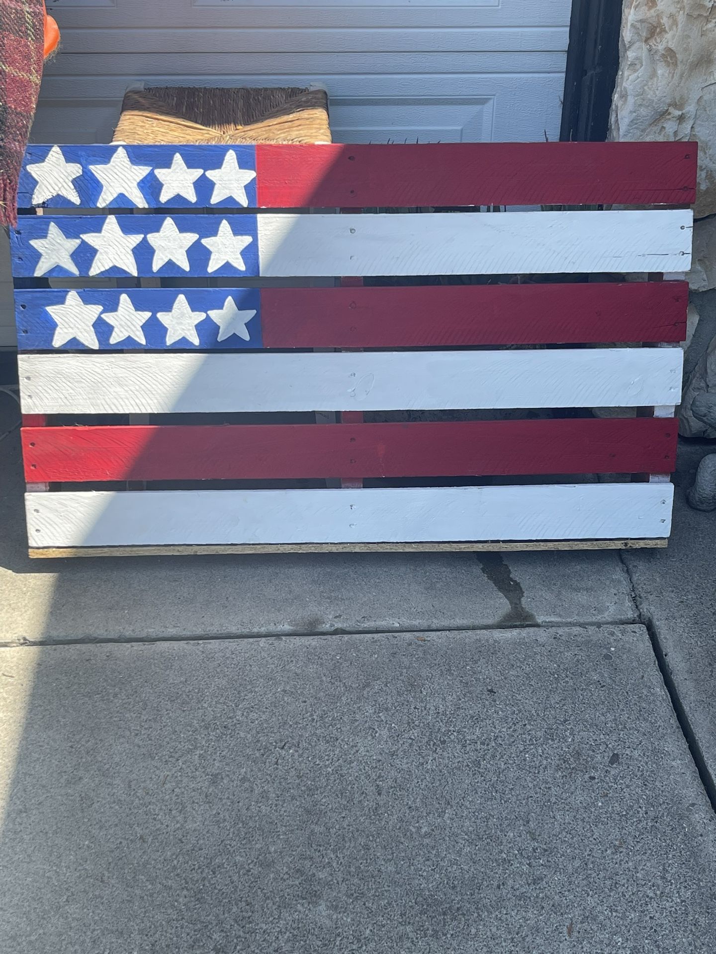 American Flag Pallet