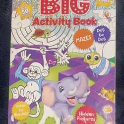 Big Activity Book (50 Stickers) Mazes,coloring, Connect The Dots, Mazes And More 288 Pages Worth!
