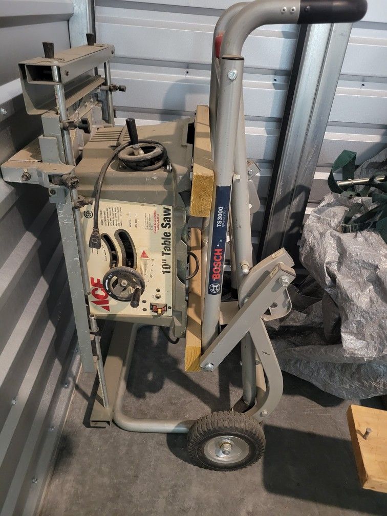 Ace Table Saw With Bosch Gravity-rise Stand
