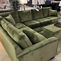 I’m Jon Green, Wayne’s Home Sales Representative🌟L Shaped Modular Oversize Green Sectional Couch Set 🌟 Fast Delivery Color Options 