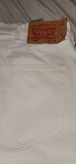Men original white 501 levis worn once size 44x32