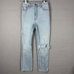 Abercrombie & Fitch Women's 25 Ultra High Rise Straight Jean