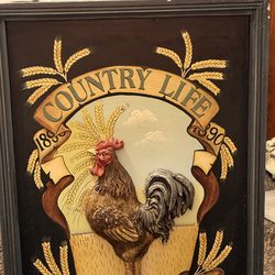 Rooster farmhouse 16/20”