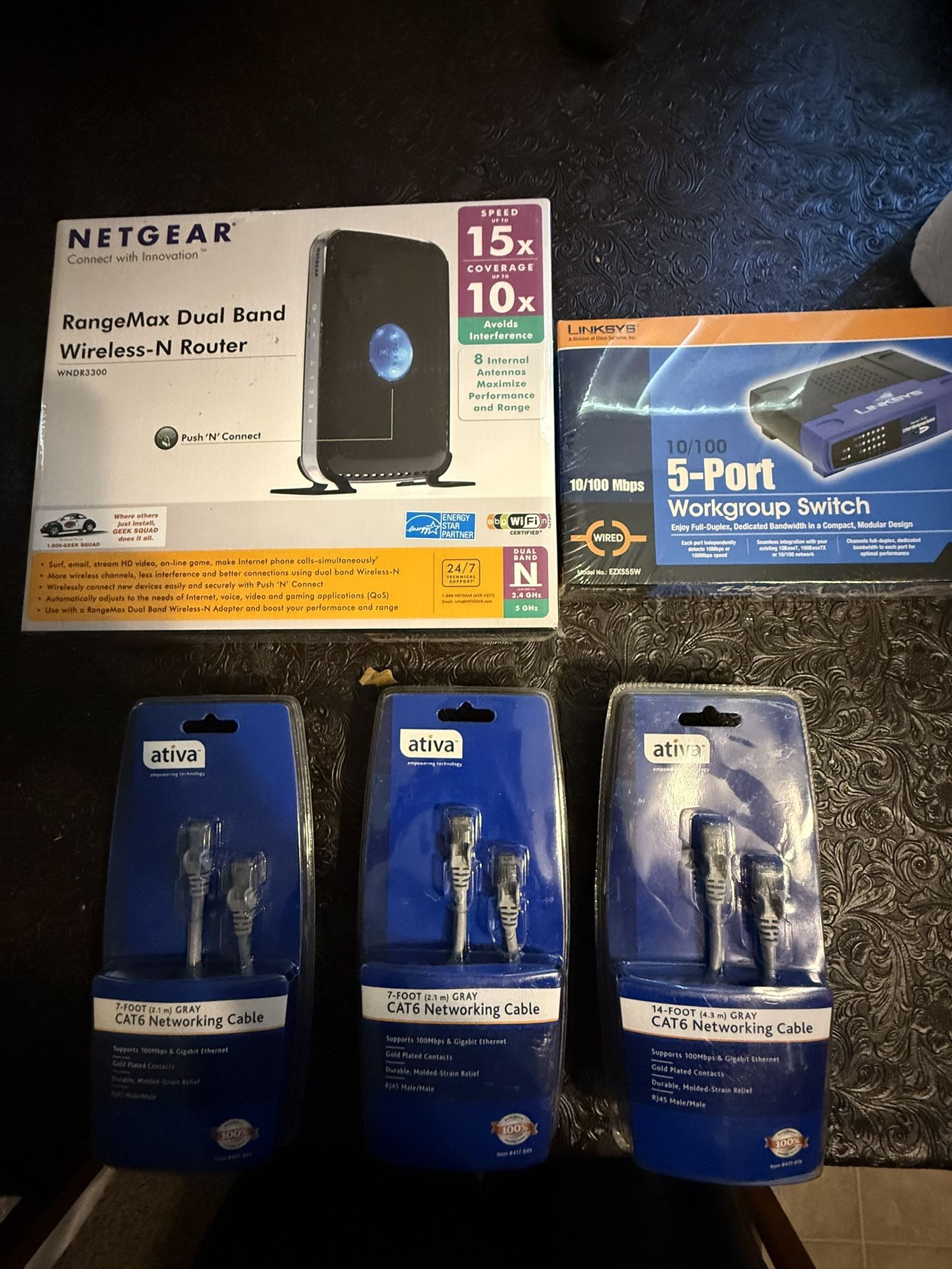 Brand New Unopened WiFi Network Router And Accessories Unopened