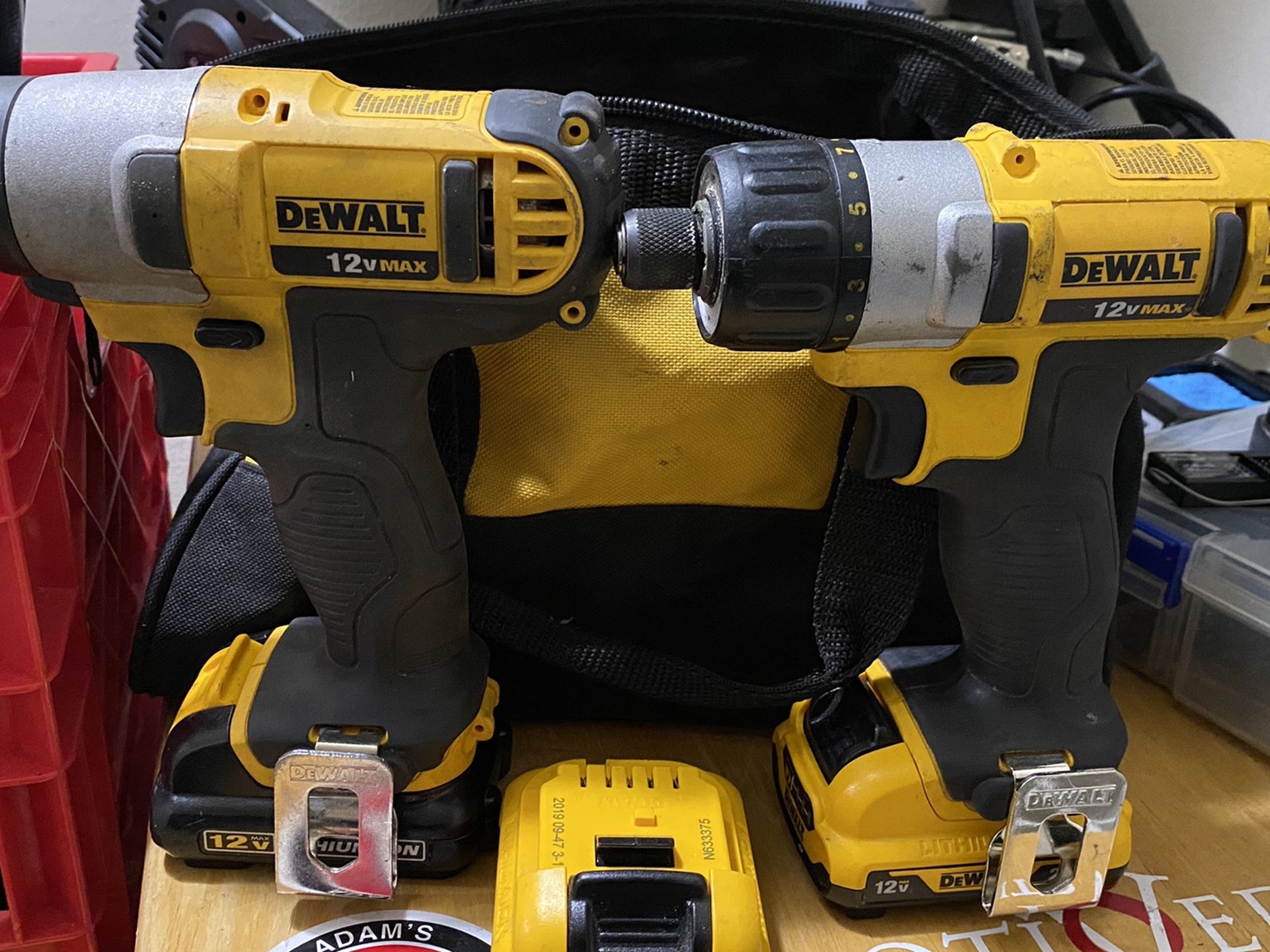 Dewalt 12 Volt 3/8 Impact And Drill Driver With 3 Batteries