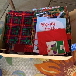 Full Box Of X-más Gift Bags