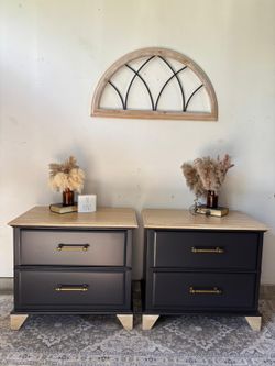 Pair Of Nightstands, Bedside Tables