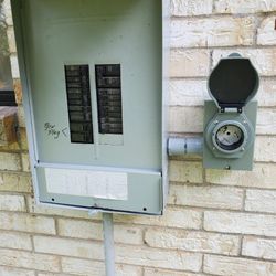 Generator Inlet Plugs , Fans Breaker Pannels 