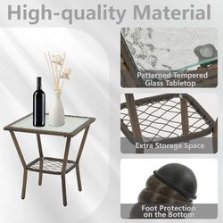New Outdoor Wicker Rocking Chairs, 3 Pieces Patio Furniture Rattan Rocker Chairs Wicker Rocking