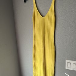 Zara Yellow Midi Dress 