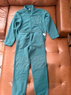 Gap Kids Boys Teal Fleece Two-Piece Set Size 14/16