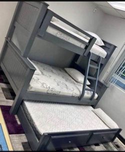 Bunk Beds Twin Full Full / Literas Madera 100% Pinewood