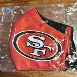San Francisco 49ers logo face Mask 