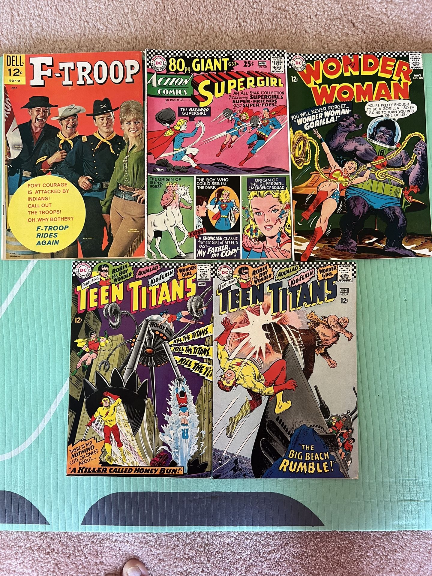 5 Vintage Comics,1966-67 