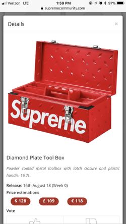 Supreme 18FW Diamond Plate Tool Box ツール 【公式通販】
