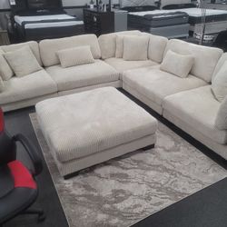 Big Sectional With Performance Fabric Easy To Clean 