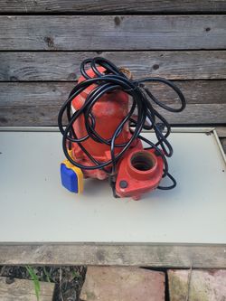 3/4 HP sewage pump with new float switch