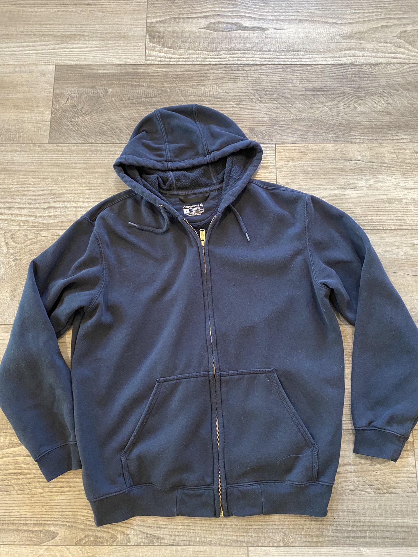 Mens Carhartt Loose Fit Hoodie Sweatshirt Large