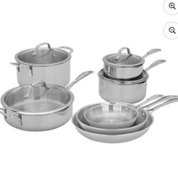 Henckels 11-Piece Stainless Steel Tri-Ply Clad Cookware Set