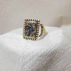 925 STERLING SILVER RING INDIAN HAD.