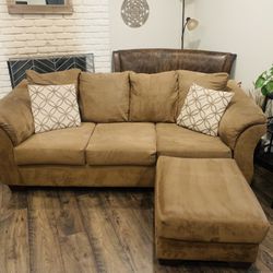 Set Of 2 Ashley Furniture sofas with Ottoman $649 or Best Offer