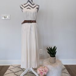 Midi White Dress