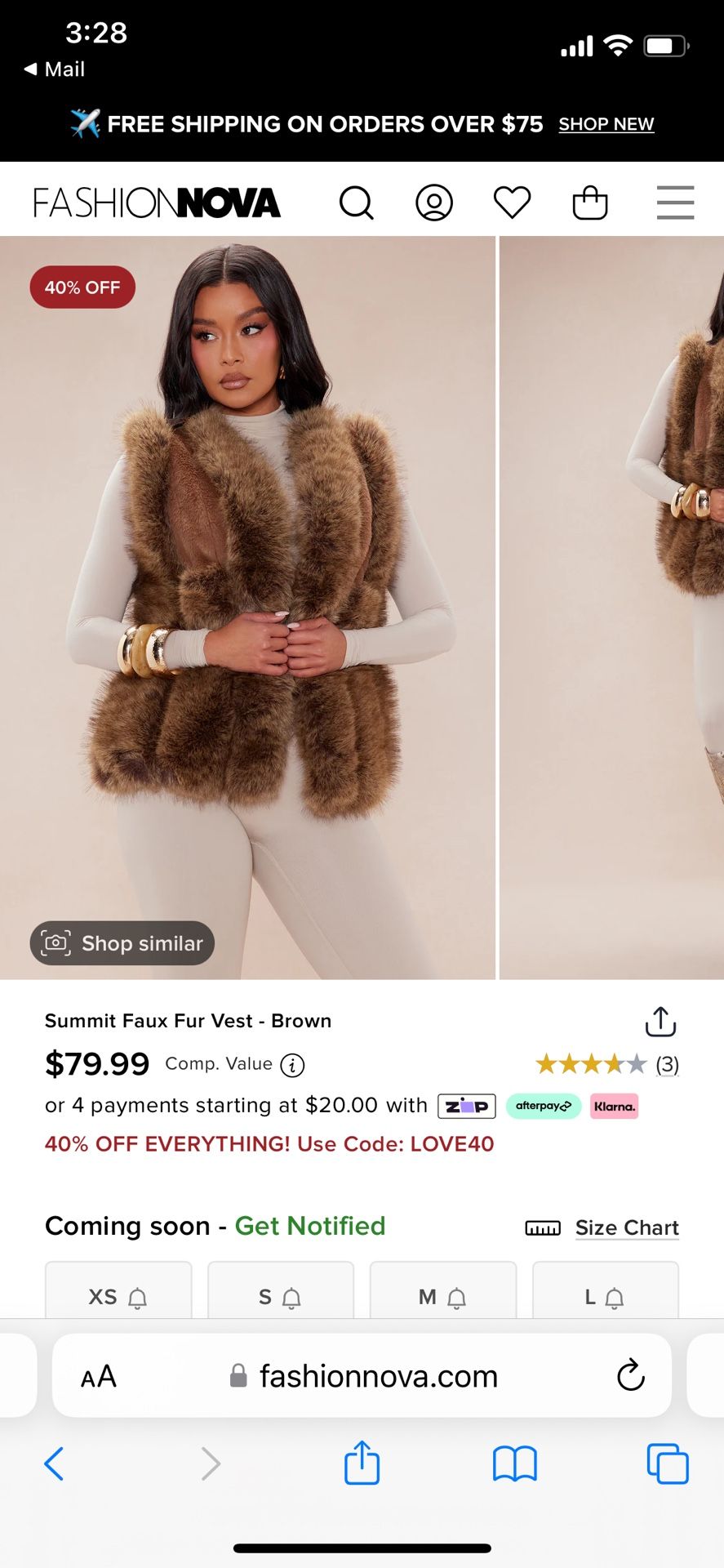 Faux Fur Vest