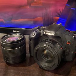 Canon Rebel T7i And 2 Lens’s 