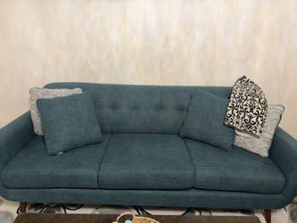 Teal sofa set