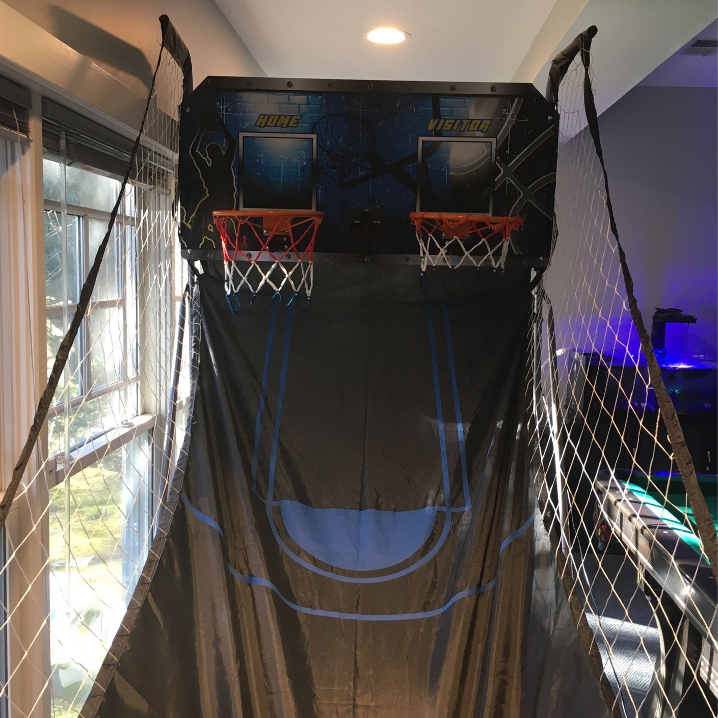 Indoor Basketball Game/hoop