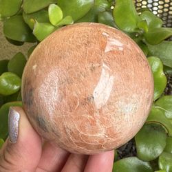 Peach Moonstone Sphere 🍑